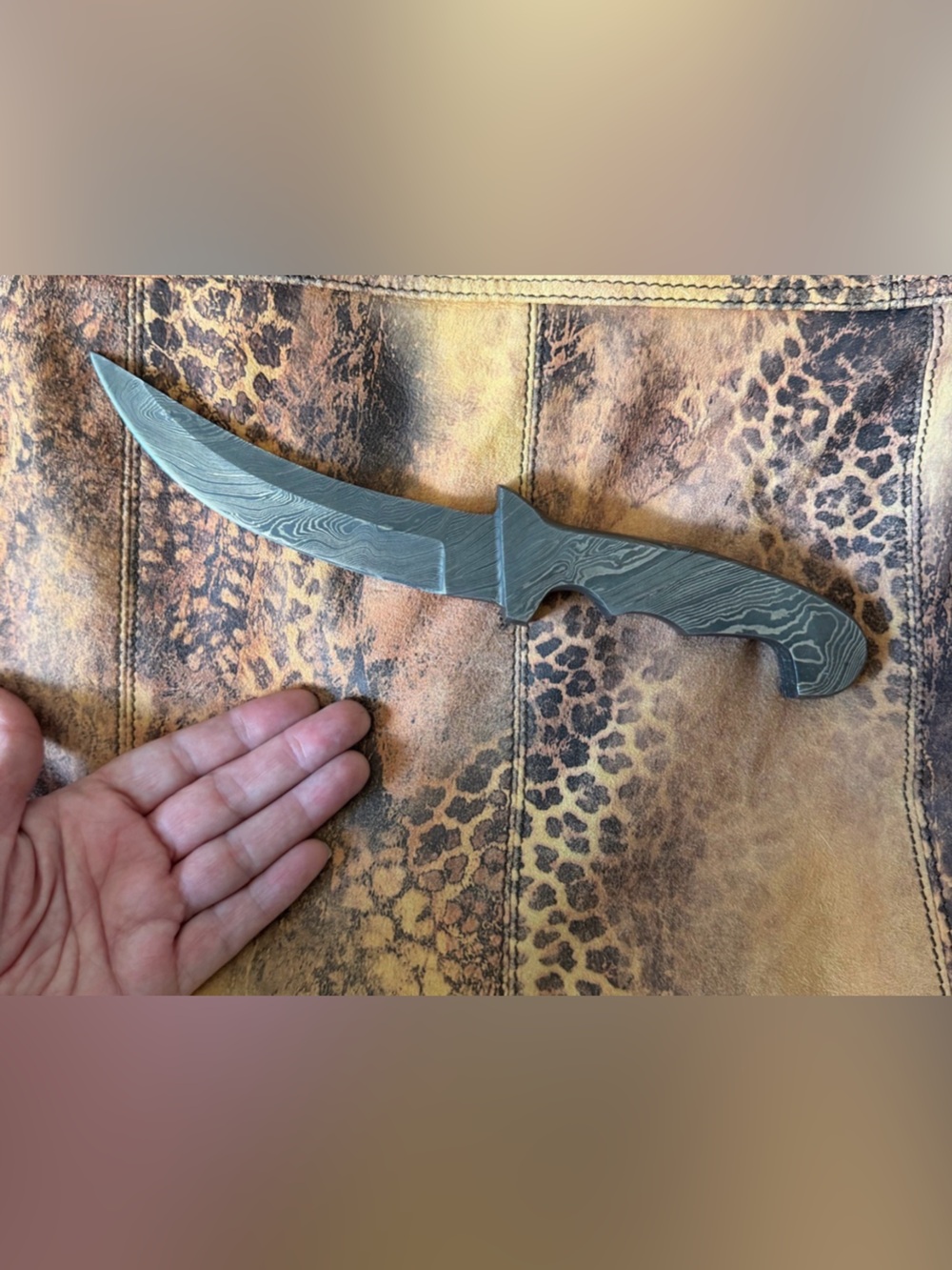 Sikh Kirpan Damascus steel hand crafted beautiful!